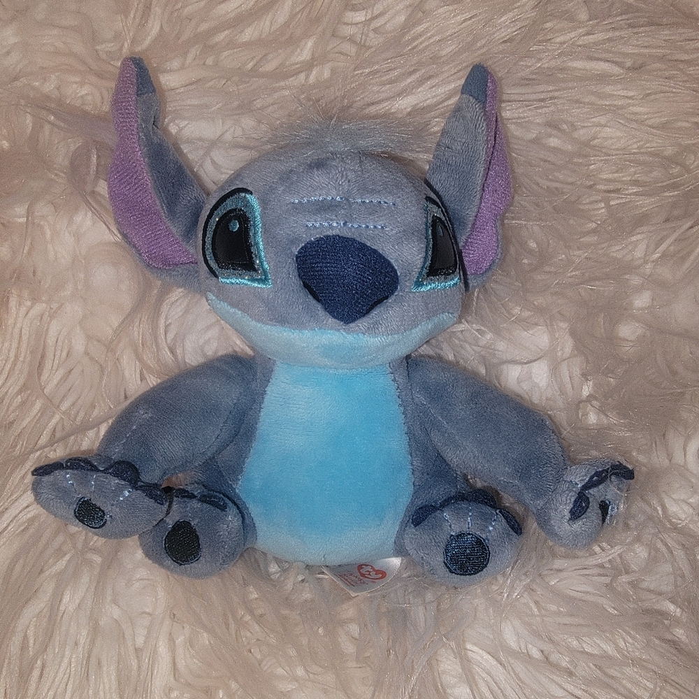 Disney Blue and Purple Stitch Stuffed Animal